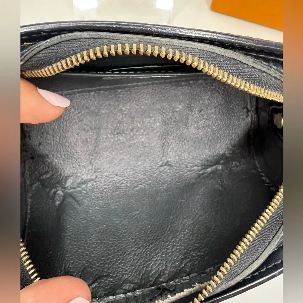 Louis Vuitton Black Epi Leather Cosmetic Pouch